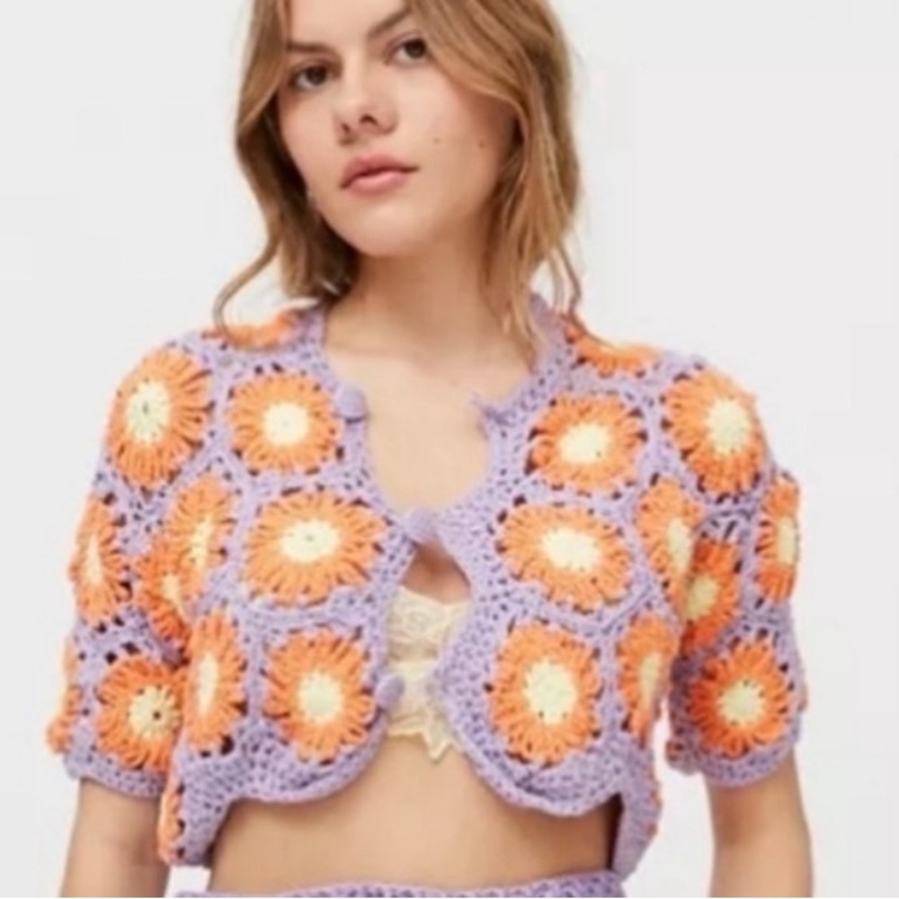 Tach Palmira Crochet Top Small